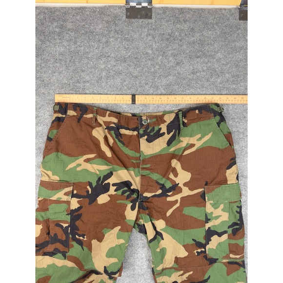 Propper Woodland Camo Cargo Pants 2XL/R Regular Military BDU Ripstop Cotton - Picture 11 of 16